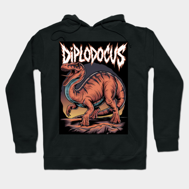 Diplodocus Dinosaur Hoodie by animegirlnft