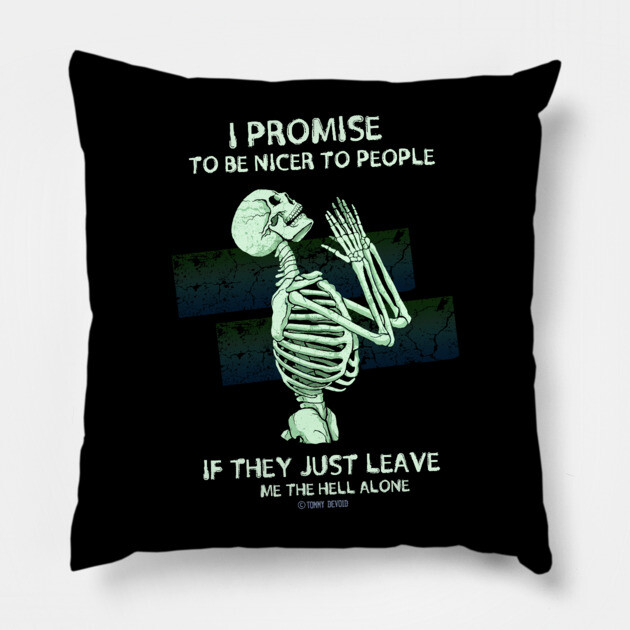 I Swear... Pillow by Tommy Devoid
