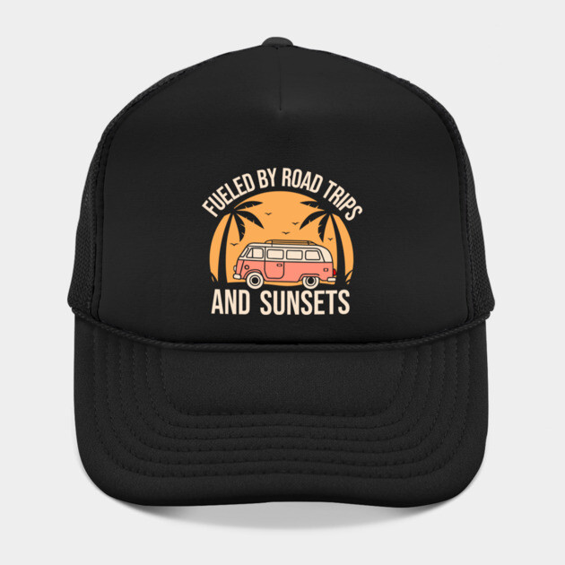 Fueled By Road Trips and Sunsets by DIGITAL MERCH CREATIONS