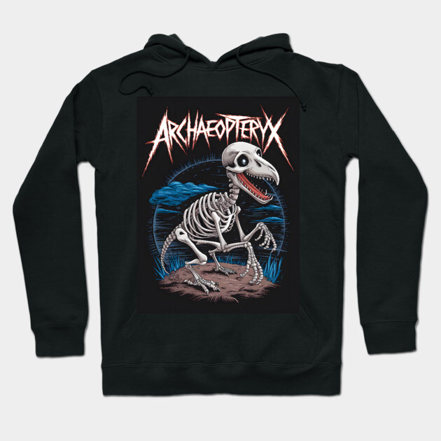 Archaeopteryx Skeleton Hoodie by animegirlnft