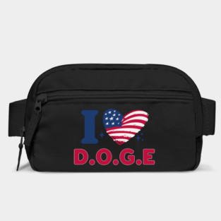 I Heart DOGE American Flag Bag