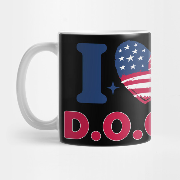 I Heart DOGE American Flag by ArtistTee ⭐⭐⭐⭐⭐