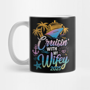 Cruisin With My Husband Wife 2025 Matching Couple Cruising Mug