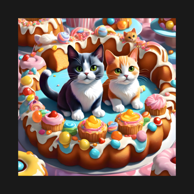 Cat Topping Cakes by dazzleprintsplus