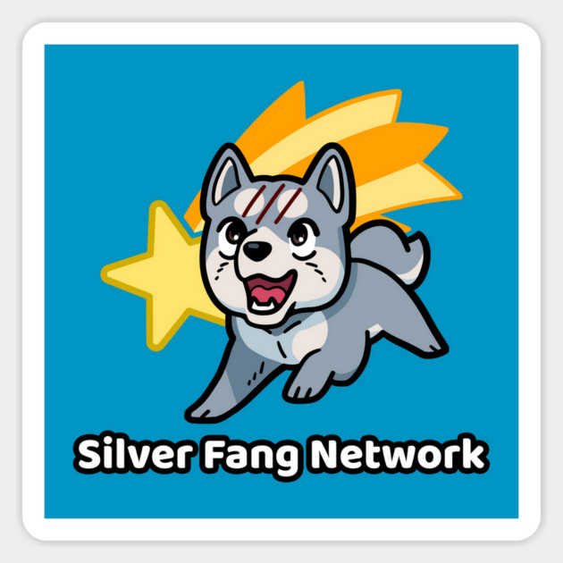 Silver Fang Network (with Text) Magnet by Silver Fang Network