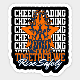 Together We Rise Safely - Cheerleading Safety Awareness Magnet