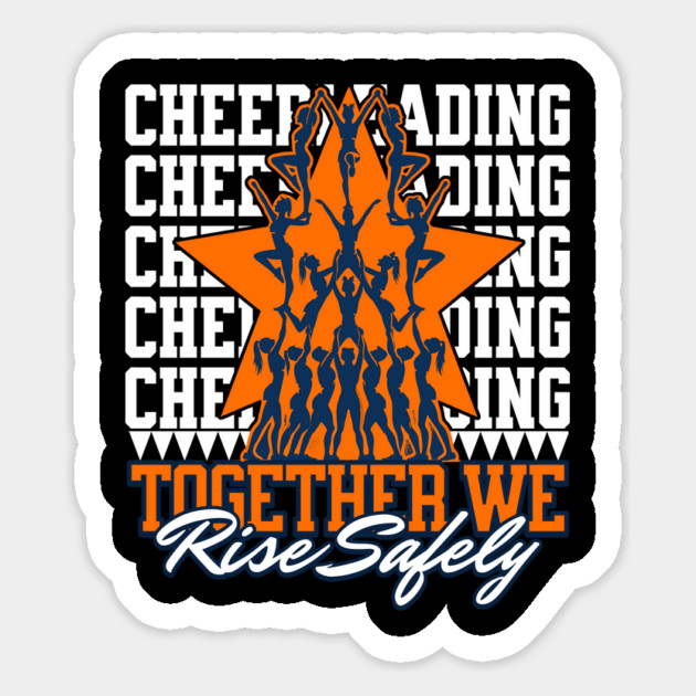 Together We Rise Safely - Cheerleading Safety Awareness Magnet by creative