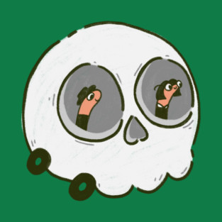 Worms in a Skull Car T-Shirt