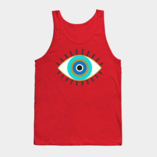 Mystical Evil Eye Symbol Tank Top