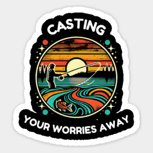 Casting Your worries Away Sticker