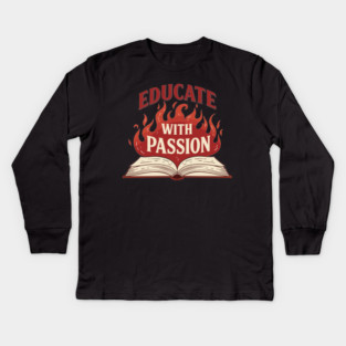 Educate With Passion Kids Long Sleeve T-Shirt