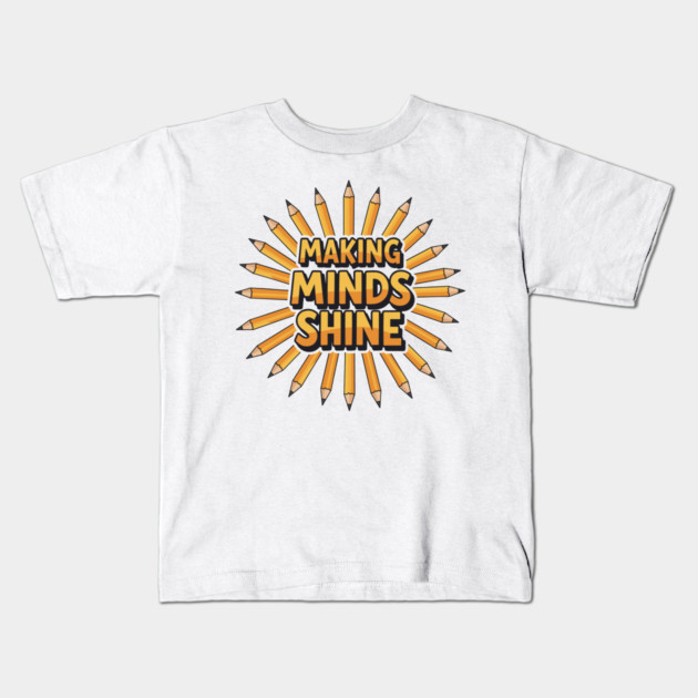 Making Minds Shine Kids T-Shirt by enrynz