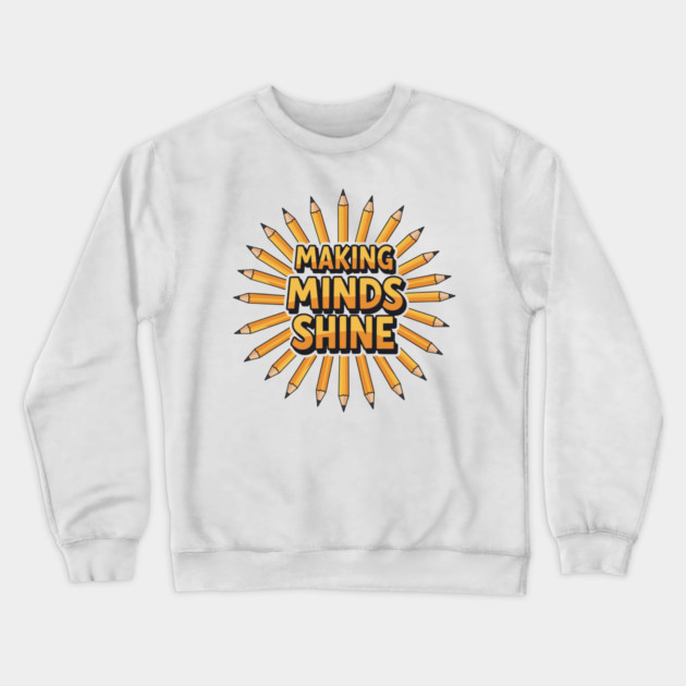 Making Minds Shine Crewneck Sweatshirt by enrynz