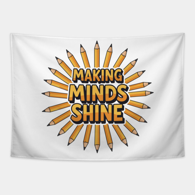 Making Minds Shine Tapestry by enrynz