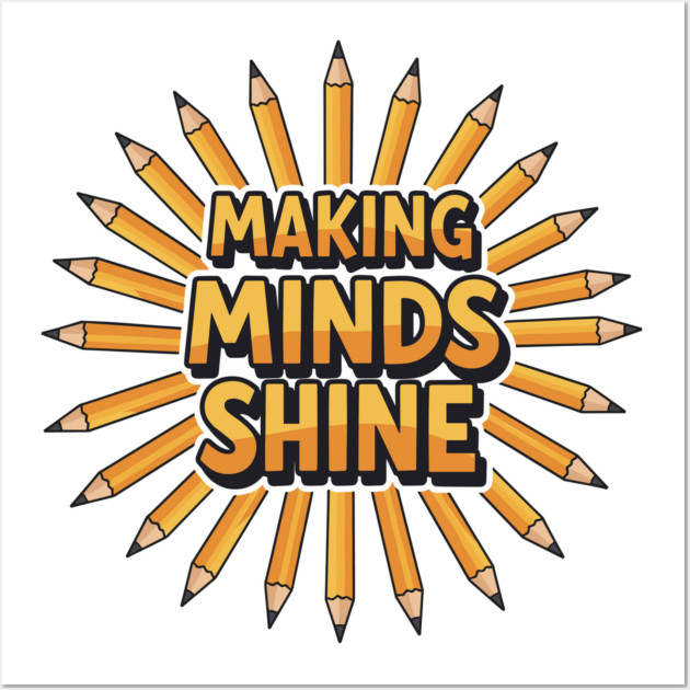 Making Minds Shine Wall Art by enrynz