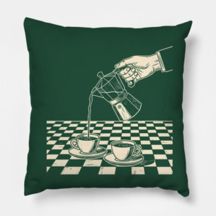 Vintage Coffee Art Pillow