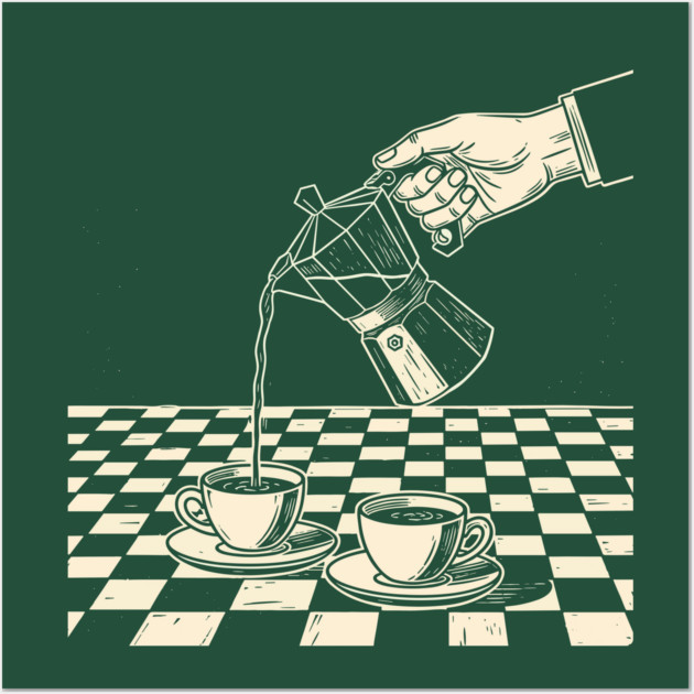 Vintage Coffee Art Wall Art by Digironin