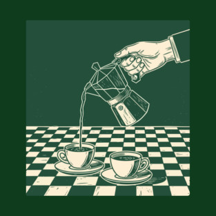 Vintage Coffee Art T-Shirt