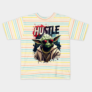 Hustle hard - Hustle hard: Galactic Superhero Fierce Street Style Kids T-Shirt