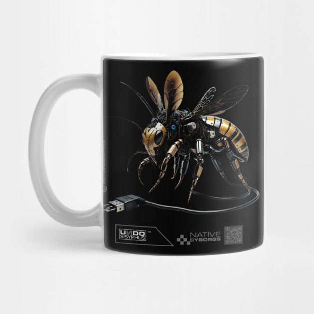 Cyborg Bee (Black) | UndoSisyphus™ Native Cyborgs Collection by UndoSisyphus