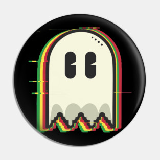Pac Man Ghost Retro Gamer "Ghosted by Pac-Man" Pin