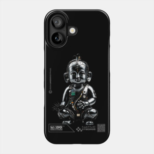 Cyborg Baby Buddha (Black) | UndoSisyphus™ Native Cyborgs Collection Phone Case
