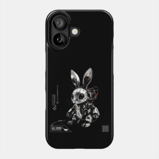 Cute Cyborg Bunny (Black) | UndoSisyphus™ Native Cyborgs Collection Phone Case