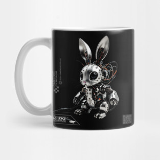 Cute Cyborg Bunny (Black) | UndoSisyphus™ Native Cyborgs Collection Mug