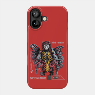 Mind + Matter (Red+) - Cartesian Bodies | UndoSisyphus™ Native Cyborgs Collection Phone Case