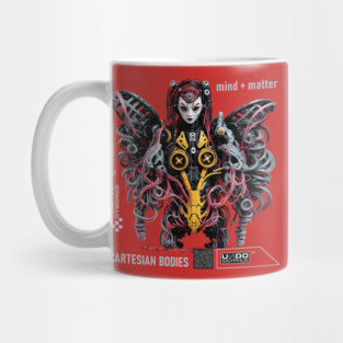 Mind + Matter (Red+) - Cartesian Bodies | UndoSisyphus™ Native Cyborgs Collection Mug