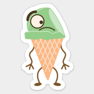 Pistachio Ice Cream Cone Magnet