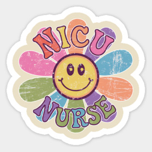NICU Nurse Flower Design Magnet