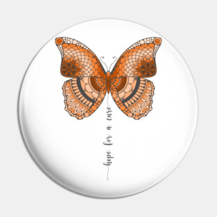 MS Awareness, Multiple Sclerosis Warrior, MS Walk Orange Ribbon, Multiple Sclerosis, Support and Strength Pin