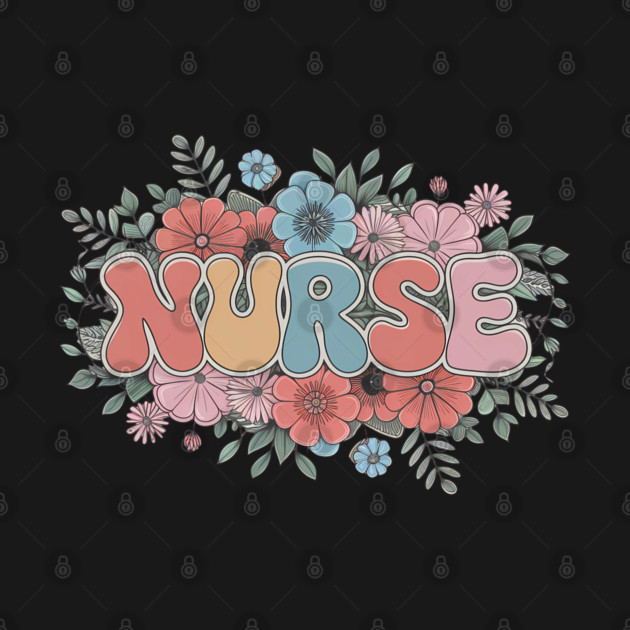 Floral Nurse Design by Luvv Designs