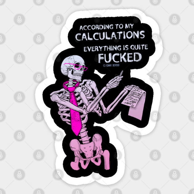 Simple Math Sticker by Tommy Devoid