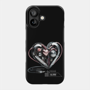 Cyborg Heart (Black) | UndoSisyphus™ Native Cyborgs Collection Phone Case