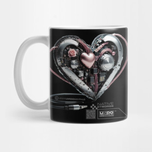 Cyborg Heart (Black) | UndoSisyphus™ Native Cyborgs Collection Mug