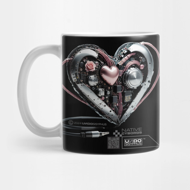 Cyborg Heart (Black) | UndoSisyphus™ Native Cyborgs Collection by UndoSisyphus
