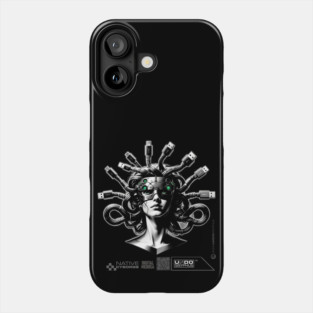 Digital Medusa 01 (Black) | UndoSisyphus™ Gaming Collection Phone Case