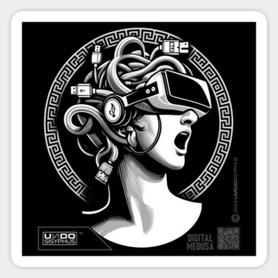 Digital Medusa 02 (Black) | UndoSisyphus™ Gaming Collection Sticker