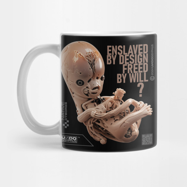 Enslaved By Design, Freed By Will (Black) | UndoSisyphus™ Native Cyborgs Collection by UndoSisyphus