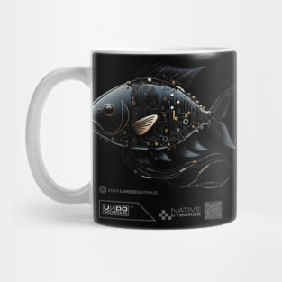 Cyborg Fish (Black) | UndoSisyphus™ Native Cyborgs Collection Mug
