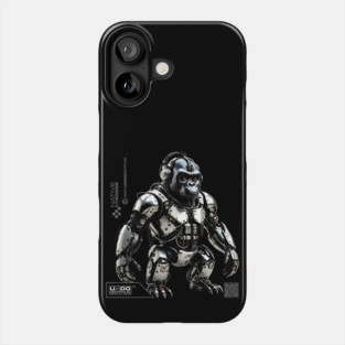 Cyborg Gorilla (Black) | UndoSisyphus™ Native Cyborgs Collection Phone Case