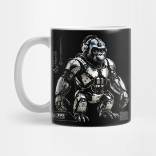 Cyborg Gorilla (Black) | UndoSisyphus™ Native Cyborgs Collection Mug
