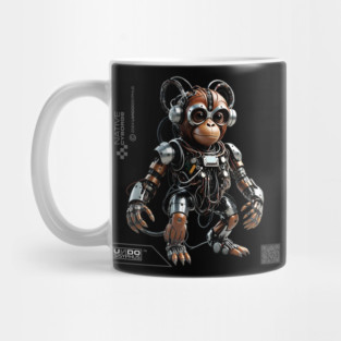 Cyborg Orangutan (Black) | UndoSisyphus™ Native Cyborgs Collection Mug