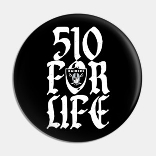 510 For Life - Raiders Nation Pin