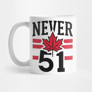 Never 51st State Canada Flag Mug