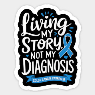 Cancer Awareness Colorectal Cancer Month Sticker