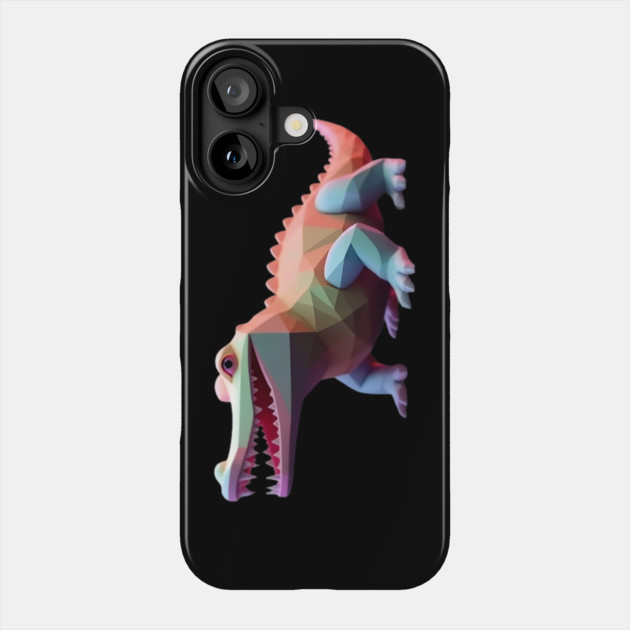 Alligator Pixel 3d Computer Graphic Phone Case by animegirlnft