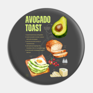 Avocado Toast Recipe - Rustic Chalkboard feel Pin